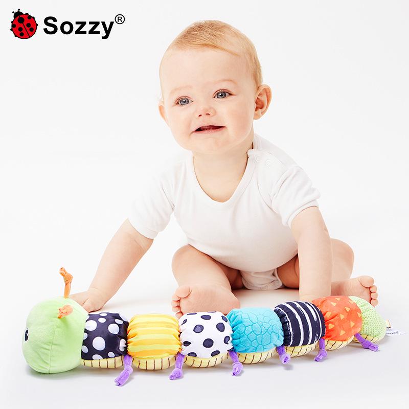 Sozzy Musical Crinkle Plush Doll for Soothing Newborns and Infants (0-3 Years)