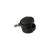 Rotating Black Plate For Industrial Furniture Trolley M8 Screw Silent Chair Wheel Office Chair Caster Roller Furniture Caster