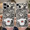 Phone Case: 2D Flat Suitable for iPhone 18 17 16 15 14 13 Pro, Transparent Four Corner Protective Case, Angry and Fluffed Up, Christmas and Halloween 