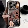 Funny Cats Graffiti Dog Case For iPhone 11 Case iPhone 15 17 16 Pro Max Cases iPhone 14 13 12 Pro Max XR X XS 16e 7 8 Plus Cover