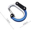 1Pcs Aluminum Alloy Hook D-Type Multifunctional Hook Outdoor 360 Degree  Rotatable Quick Release Fishing And Camping Buckle
