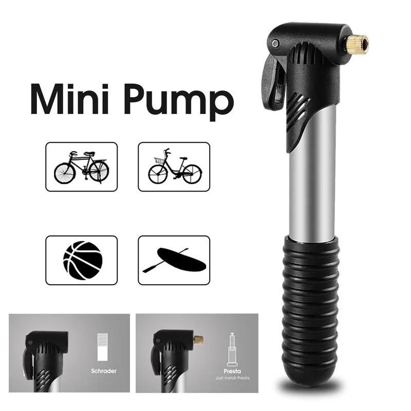 Taşınabilir Mini Bisiklet Pompası Presta Schrader Çift Valfli Dönüşüm Bisiklet El Hava Pompası Yüksek Basınçlı Top Bisiklet Lastiği Şişirme