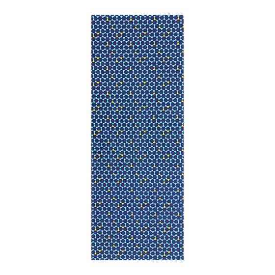 Japanese Tenugui Towel - Konomi Print - Mitsuwa Drum & Small Flower Pattern - Nordic Pop Style - by Yagi Sei - For Hand Towel or Handkerchief