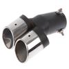Stainless Steel Universal Car Modified Double Exhaust Pipe Rear Muffler Tail Tip