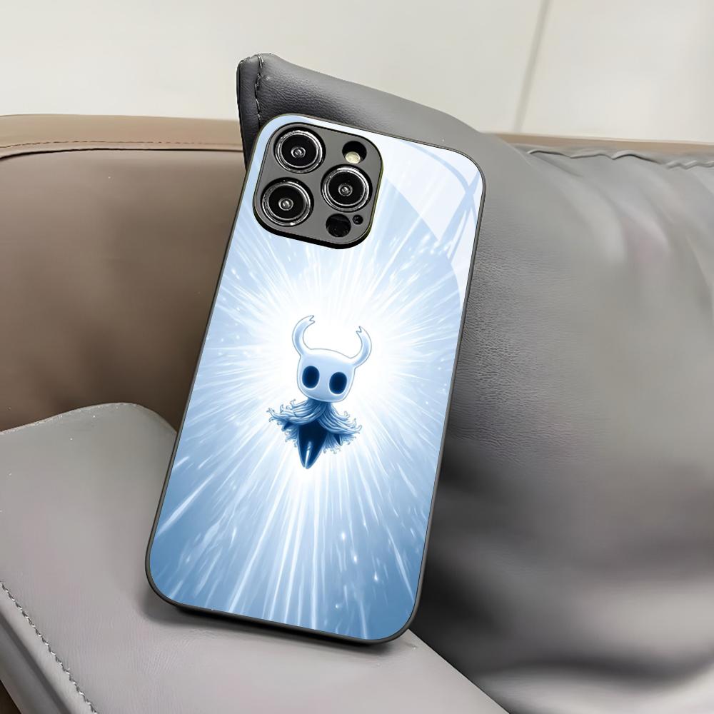 

Game The Hollow Knight Phone Case for Iphone 17 Air 16 15 14 12 11 13 Pro Max Mini X Xr Xs Puls Black Glass Cover iPhone 16 Pro