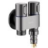 Larsdian Dual-Outlet Angle Valve for Washing Machine, Model LD6017H
