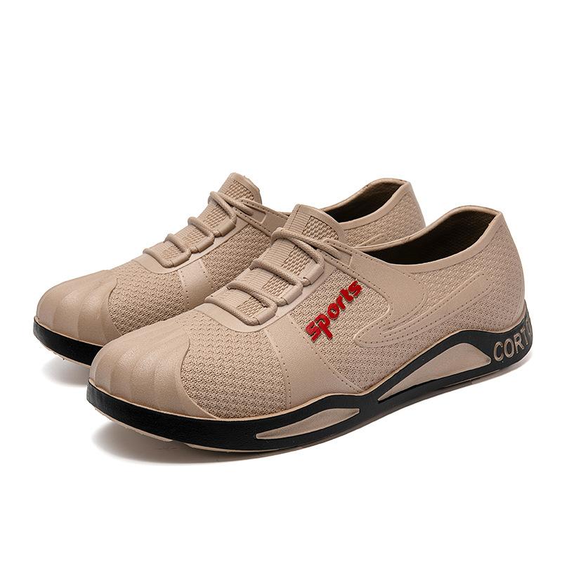 Niskie buty robocze outdoorowe, krótkie buty do brodzenia w deszczu, buty do wody, chłopięce buty wodoodporne na plażę do wędkowania, płytkie buty gumowe