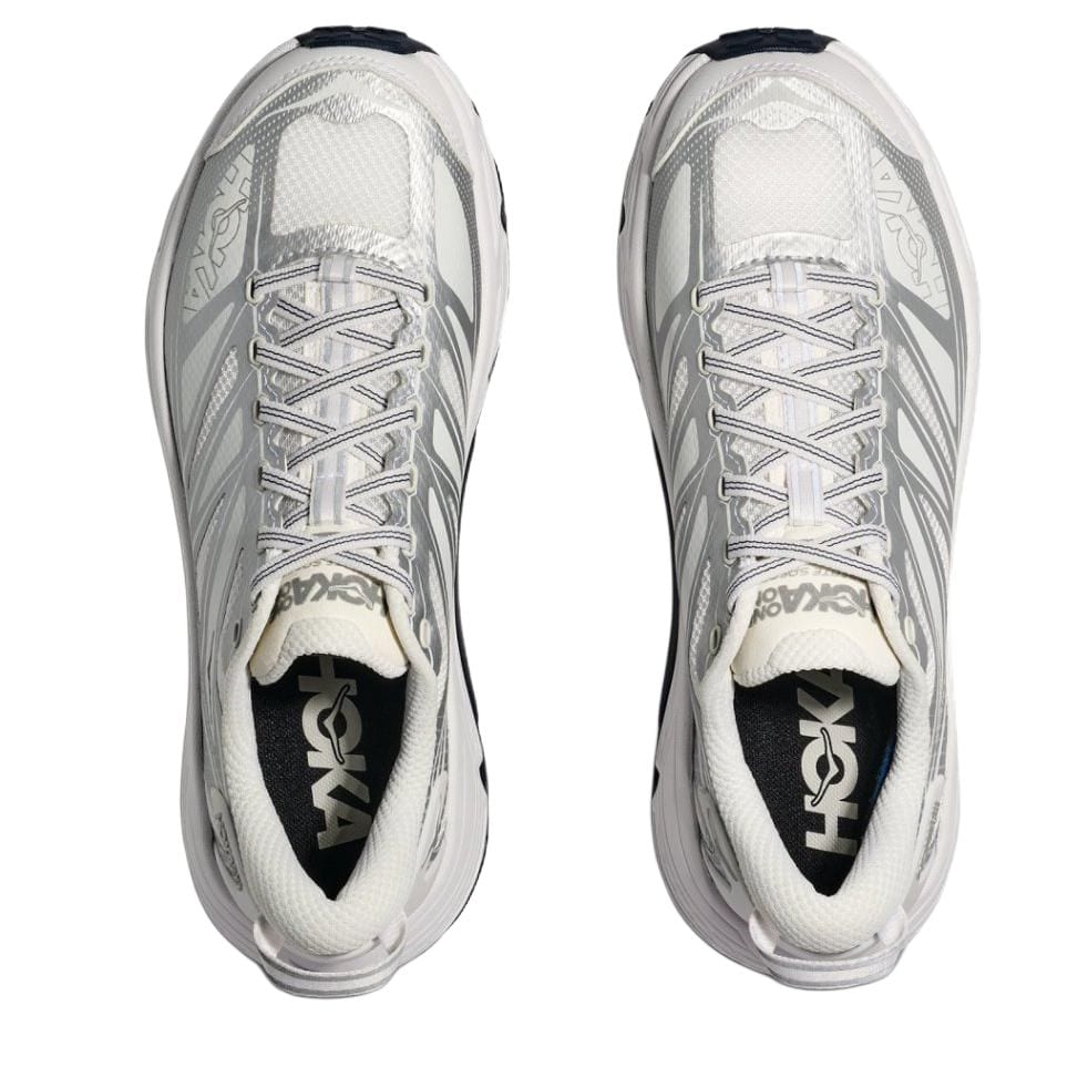 HOKA One One Mafate Speed 2 Textile, Synthetic Leather Breathable Low Top Casual Running Shoes Unisex Star Moon White 1126851-WSLV