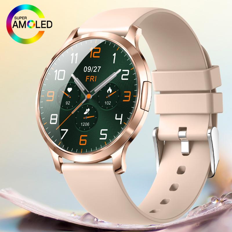 2025 NY 3D Böjd AMOLED HD-skärm Dam Smartklocka Sport Fitness Armband Anpassad Urtavla Bluetooth-samtal Smartklockor Man