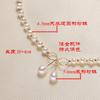 Can Be Polished, Freshwater Pearl, Bow-shaped Necklace, Fashionable Color-preserving Accessory, Necklace Jewelry, Vintage Style