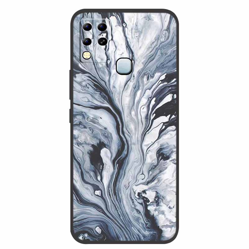For Infinix Hot 11 G37 Case X689F Marble Silicone Protective TPU Soft Back Cover for Infinix Hot11 G37 128GB Funda Cartoon Coque