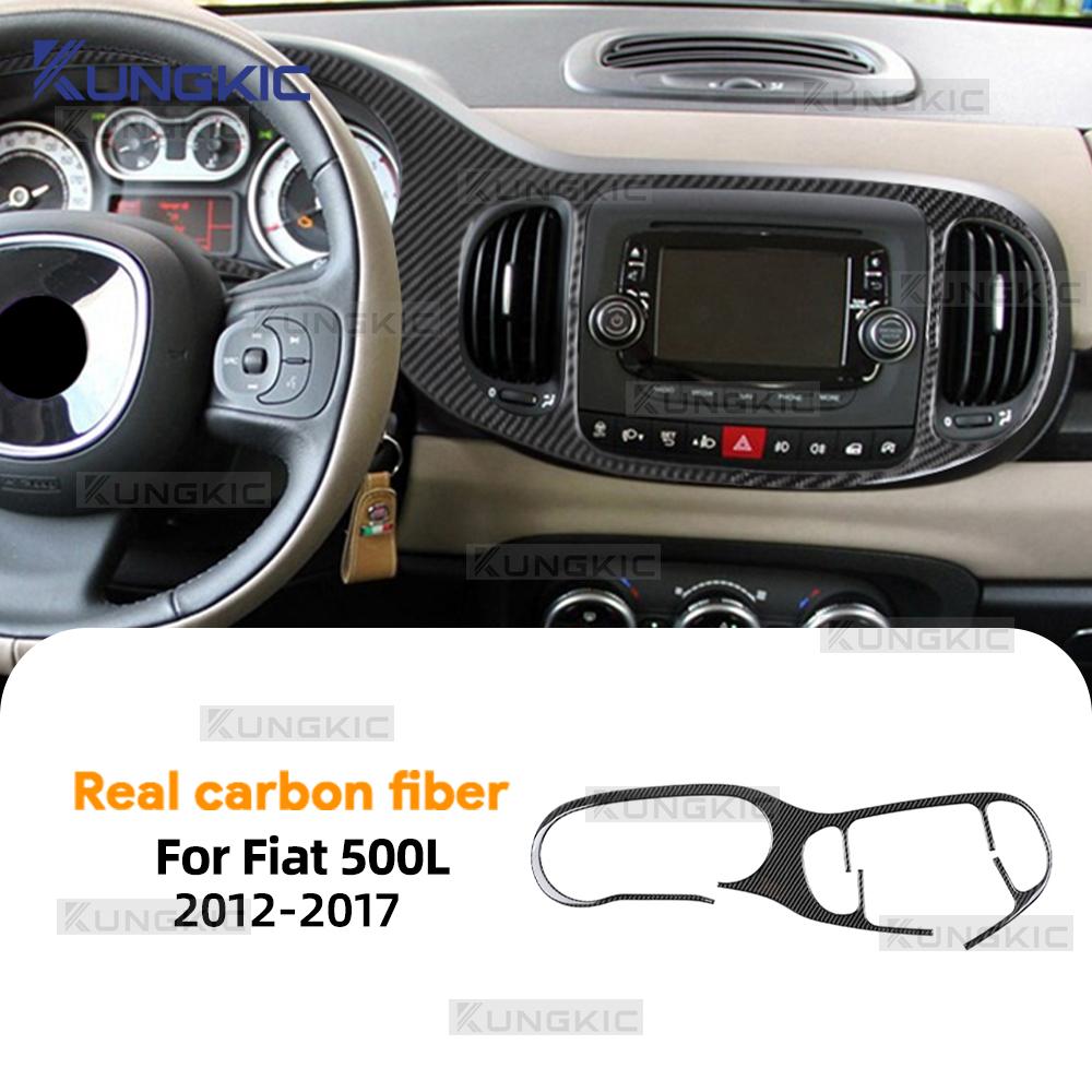 Carbon Fiber Style Interior Sticker for Fiat 500L 2012 2013 2014 2015 2016 2017 Door Handle Area