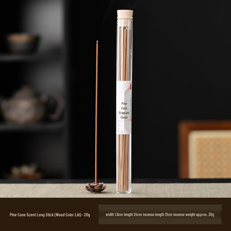 Pine Cone & Agarwood Sandalwood Incense Sticks - Deodorizer for Indoor Air Freshening