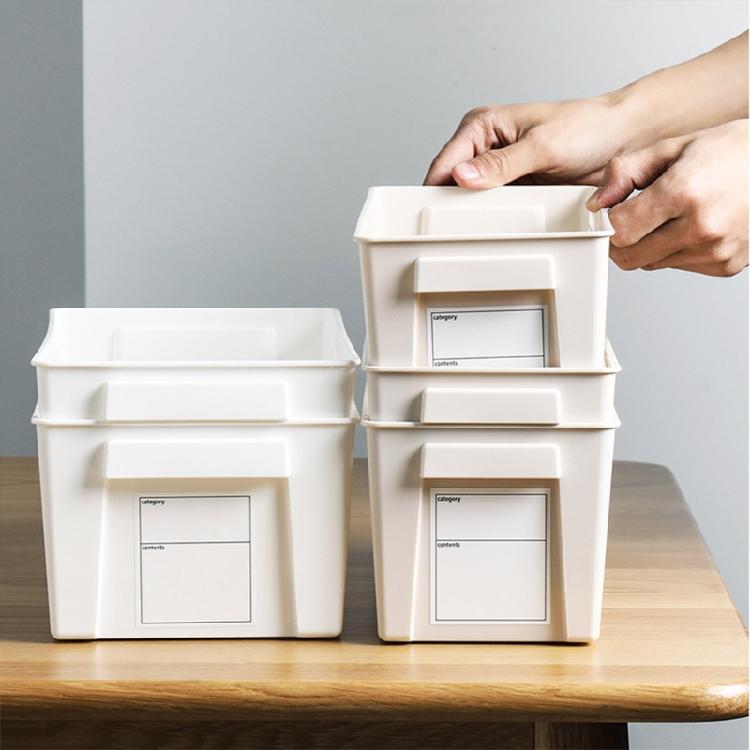 Rectangular Net Storage Crates Without Lid Hollow Out Storage Basket Stackable