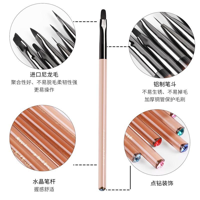 UV Gel Nail Brush Liner DIY Painting Pen Manicure Acrylic Drawing Brush for Nail Art Design Nails Tip Display Painting Tool
