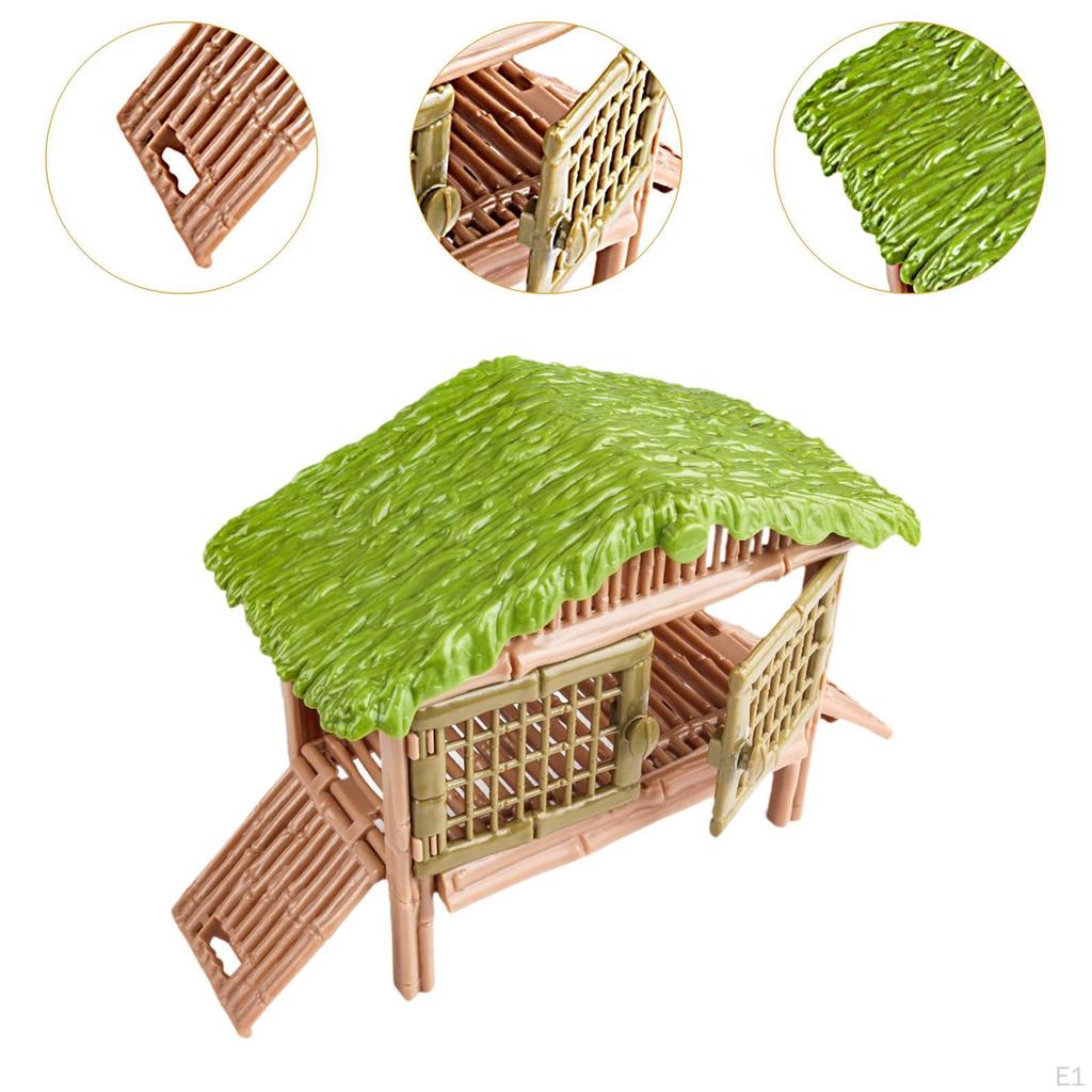 Bausatz mit Geflügelkäfig, Bauernhof-Szenenmodell, Miniatur-Spielhaus für Jungen