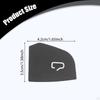4 Pieces Car Door Switch Button Stickers Covers Interior Decoration Premium Replacement