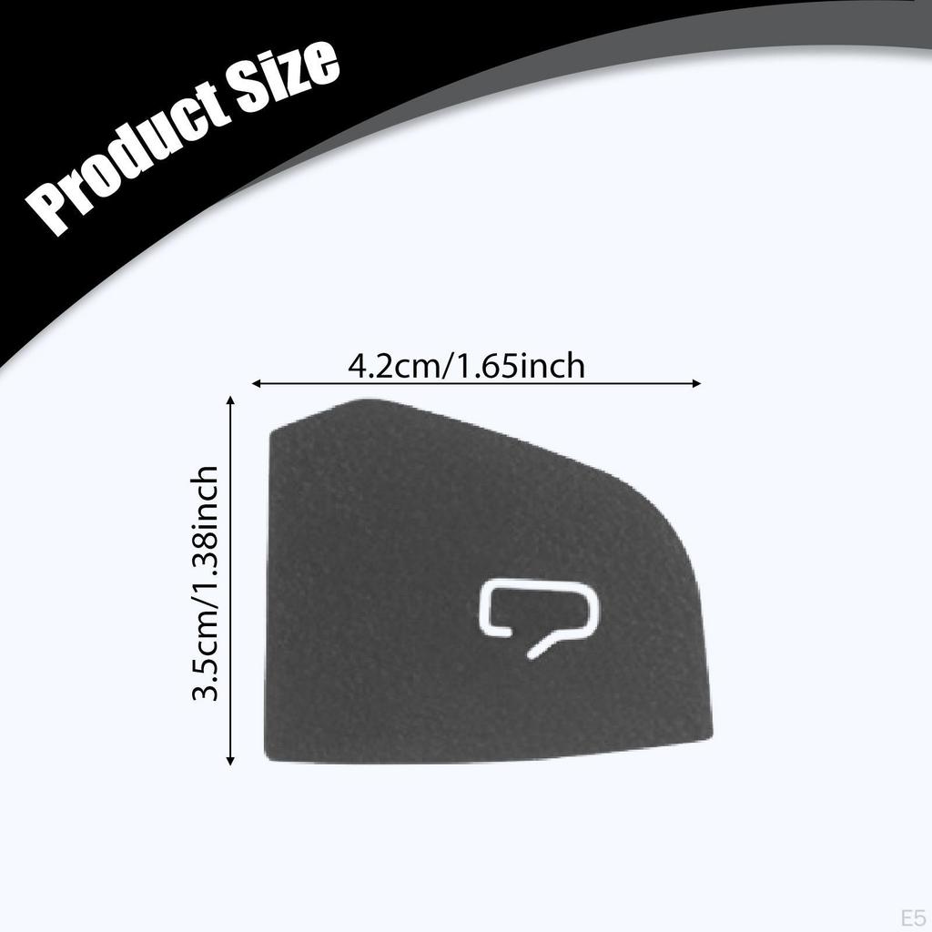 4 Pieces Car Door Switch Button Stickers Covers Interior Decoration Premium Replacement