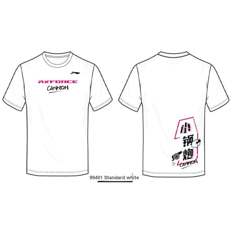 Li-Ning Breathable Comfortable Quick-Dry Badminton Apparel Unisex Sportswear White AHST79-2