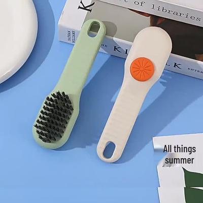 Soft Bristle Liquid Dispensing Shoe Cleaning Brush - Multifunctional Laundry & Household Use