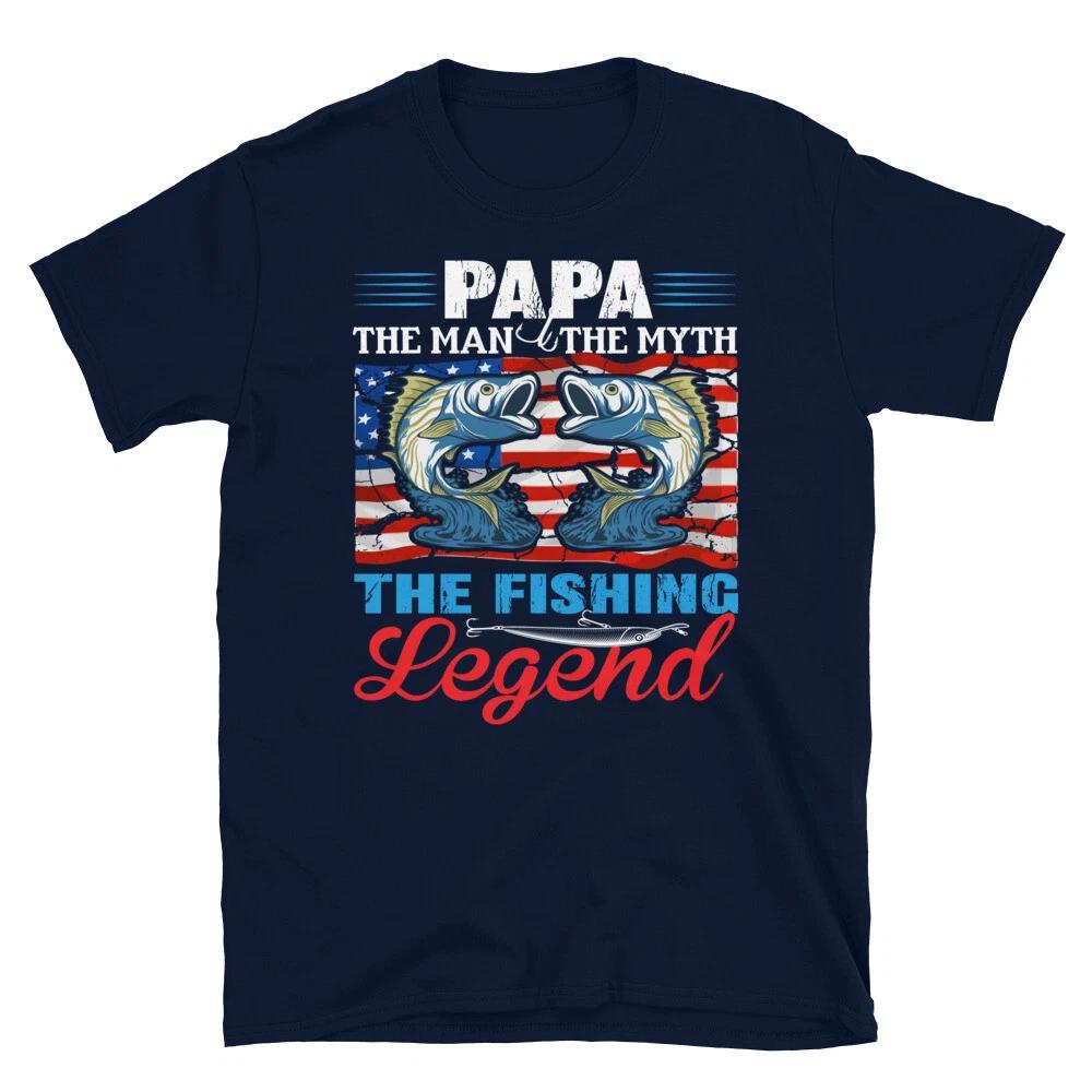 PAPA The Fishing Legend Fishing Fish Nature Outdoors T-Shirt XS