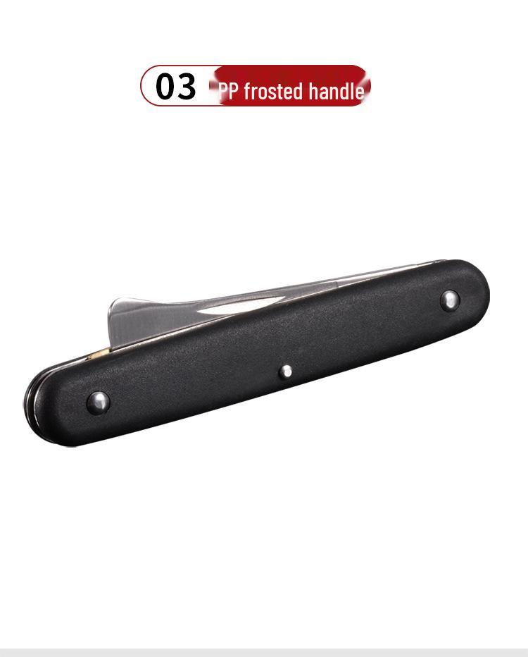 PP Plastic & Stainless Steel Grafting Knife - Horticulture Budding Tool for Fruit Trees and Vegetables