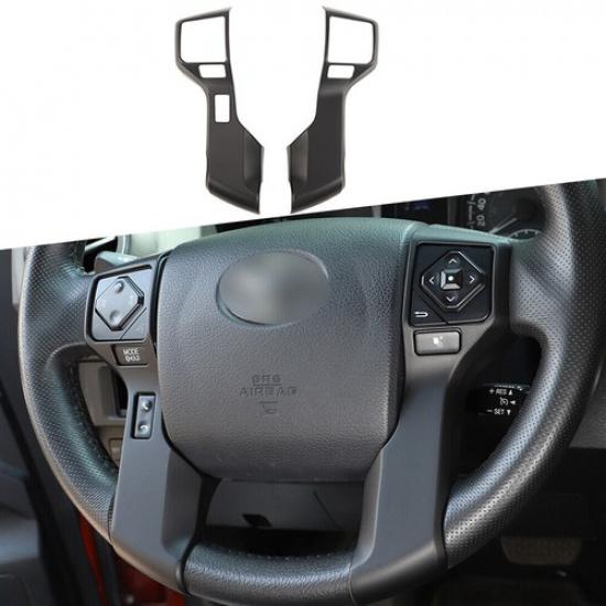 Matte Black Steering Wheel Frame Cover Trim Bezels For 4runner 2010+ Tundra 14+