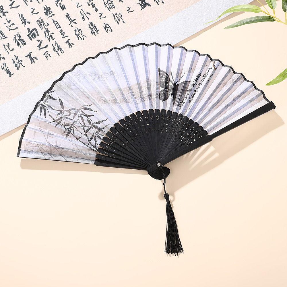Retro Folding Butterfly Fan Chinese Style Dancing Fan Art Craft Fan Cool Fan  Home Decor