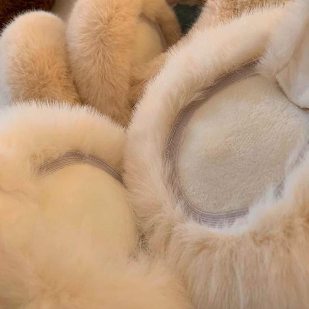 Winter Warm Earmuffs Windproof Ear Covers Cute Plush Ear Warmers  Outdoor