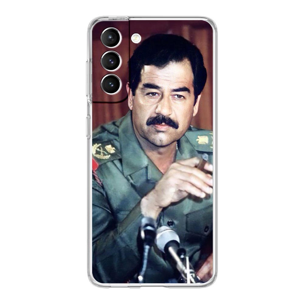 Saddam Hussein Iraq Flag Clear Silicone Phone Case For Samsung Galaxy S23 S22 5G S20 Ultra S21 FE 5G S10E S9 S8 S10 Plus Cover