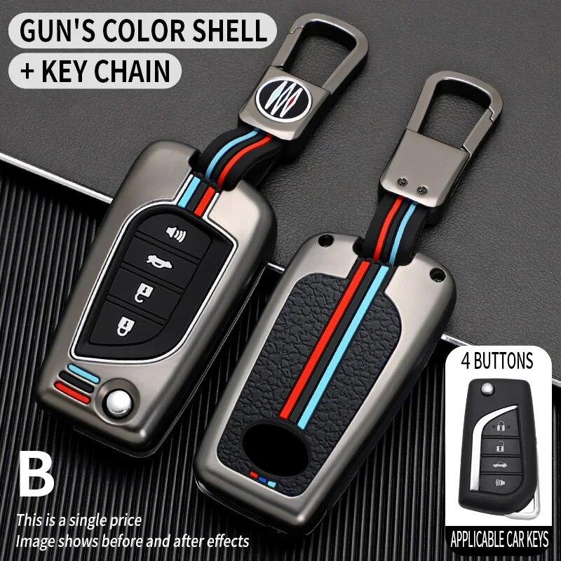 Car Remote Key Cover Case Shell Fob for Toyota Auris Corolla Avensis Verso Yaris Aygo Scion TC IM Camry RAV4 Forturner Hilux