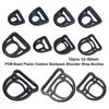 10pcs Black Durable Rope Adjustment Buckle 12~50mm Strap Webbing Buckle  Luggage Accessories