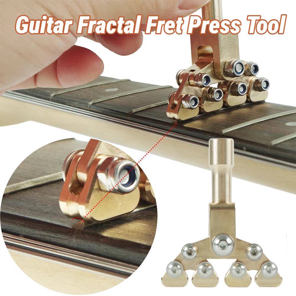 Guitar Fractal Fret Press Tool Guitar Fractal Pusher Luthier Repair Tool For Fret Board Curvatures Acoustic