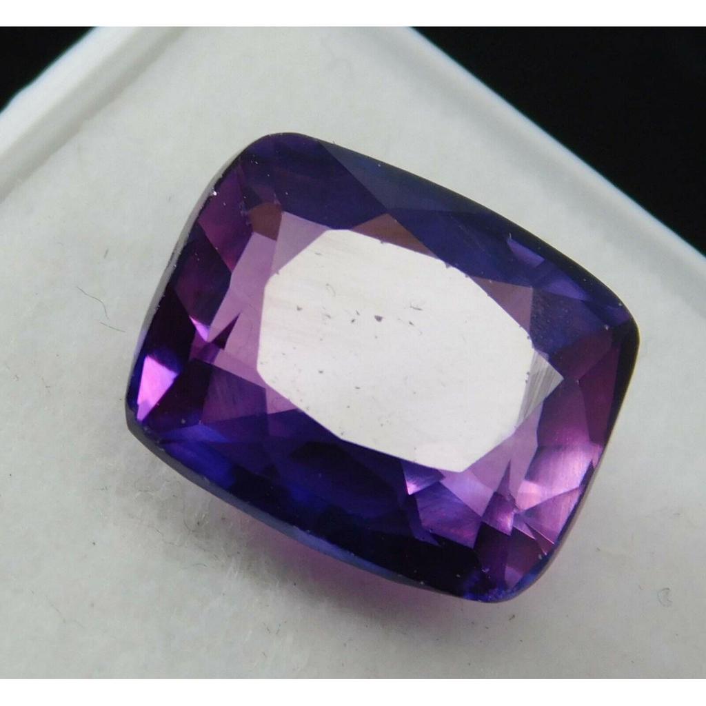 Natural Purple Tanzanite Loose Gemstone 10 ct Cushion Shape for Jewelry Making and Gem Collections