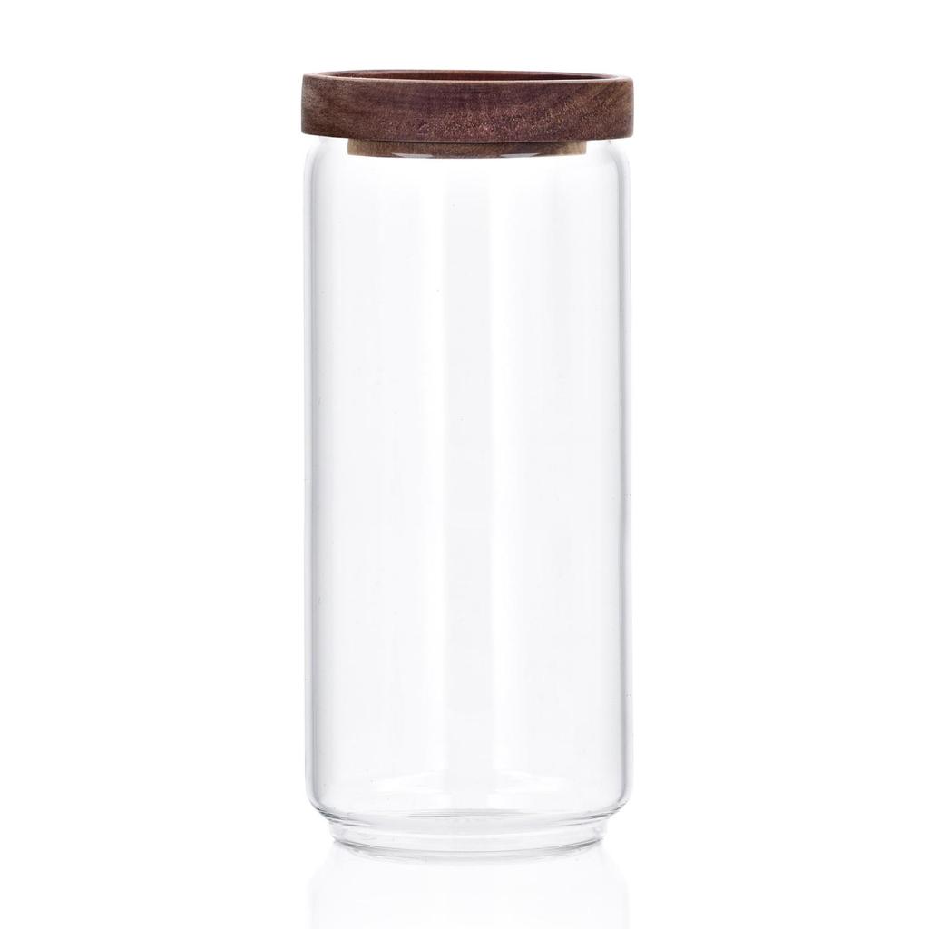 Rune Glass Container | + Acacia Lid