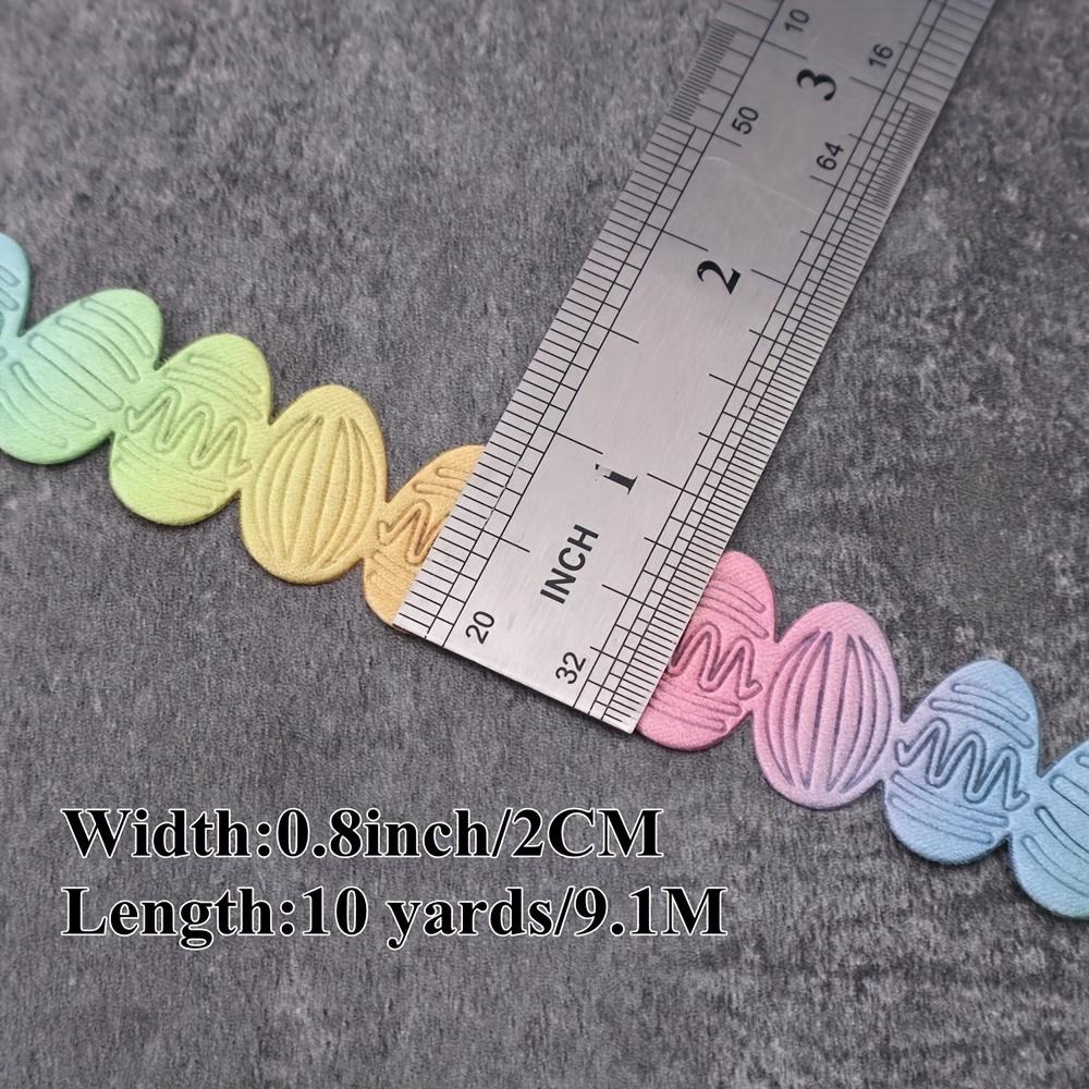 WTEMPO Decorative Ribbon Featuring Easter Eggs Perfect for Crafting Gift Wrapping Floral Arrangements Wreaths and DIY Projects Happy Easter!