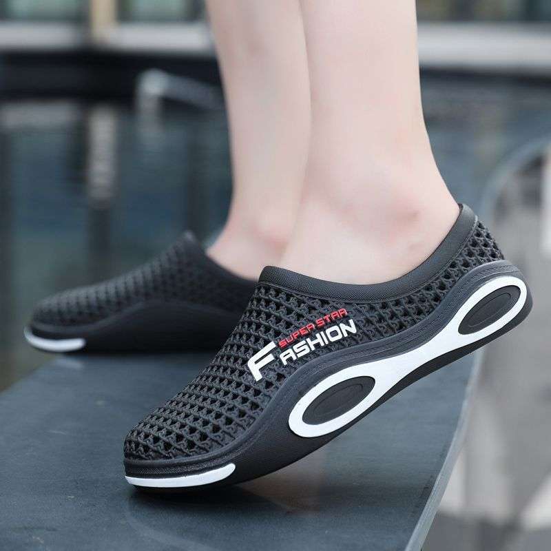 Sandals Men's Summer New Non-slip Waterproof Men's Cool Slippers Dual-purpose Breathable Beach Shoes Summer