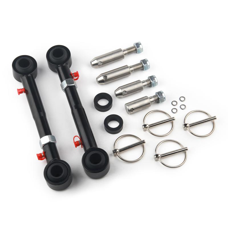 2.5"- 6" Front Sway Bar Links Quicker Disconnect System Kit for Jeep Wrangler JK 2007-2018 Adjustable Upgrade Swaybar Lifts