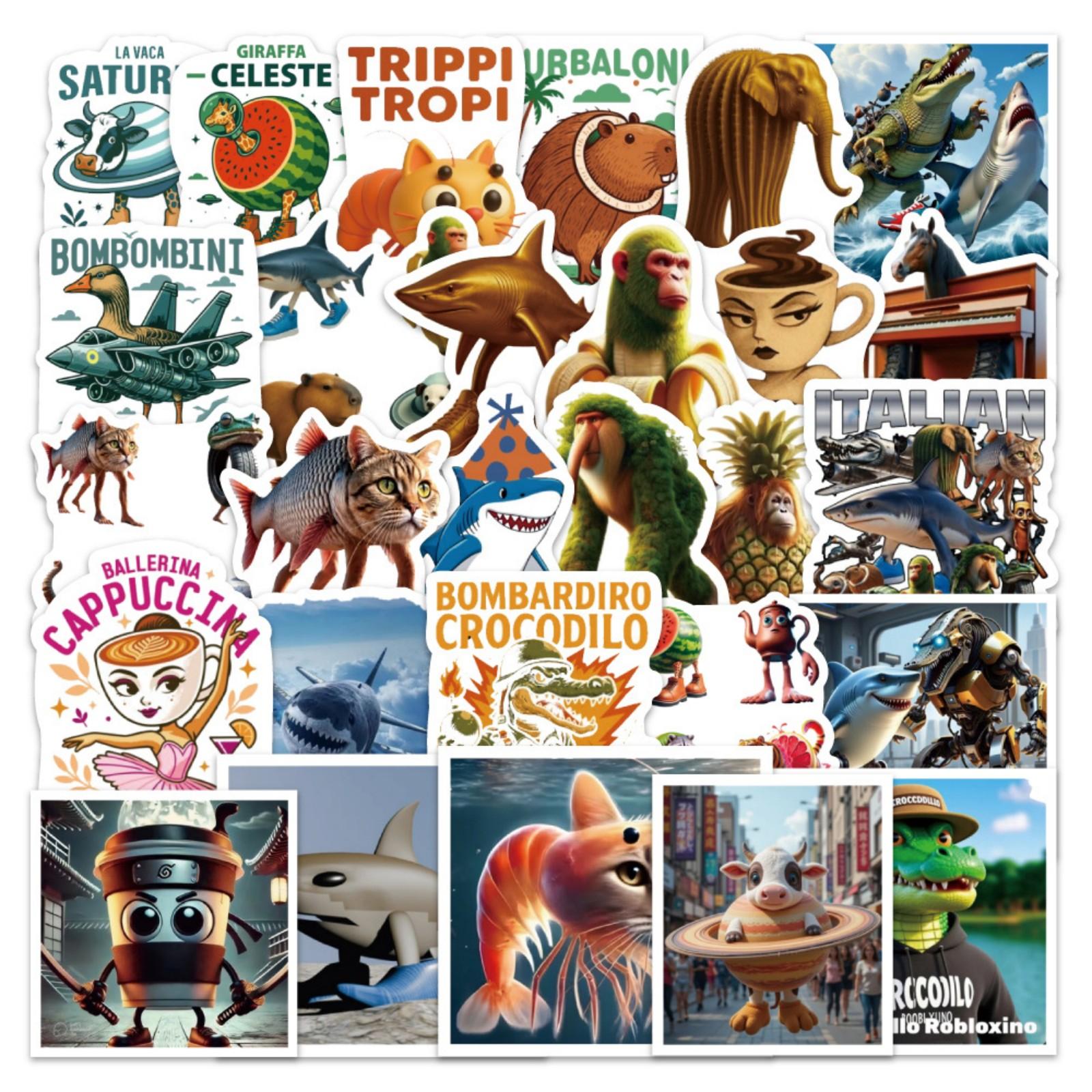 

50 шт. Наклейки на чемоданы, водонепроницаемые наклейки, скутер, компьютер, планшет, мультяшное украшение One Size