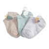 3 Pairs/lot Spring Baby Solid Color Cotton Socks Infant Floor Socks Children Girls Soft Anti-slip Boat Socks  0-5 Years