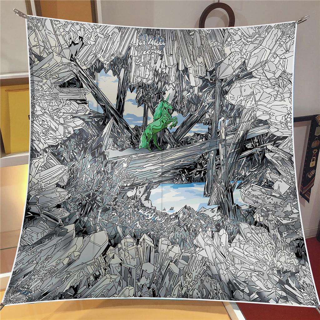 Twill Silk Headband Hijab Square Scarf Print 90Cm Warm Beach Stoles Shawl Wraps Female Hair Band Bag Wrist Bandana Foulard