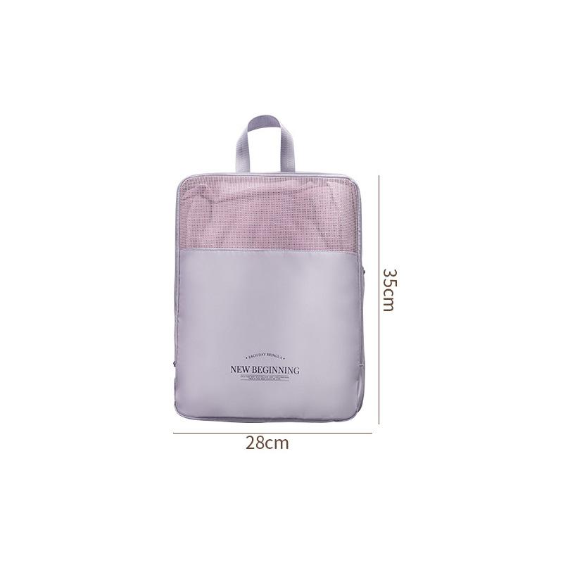 1pc Clothing Storage Bag Large-capacity Visible Clothes Compression Bag Portable Travel Hand-held Storage Bag Clothing Organizer