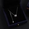 French Style H Letter Necklace Women Minimalist Design Ins Trend Luxury Sweater Chain Zircon