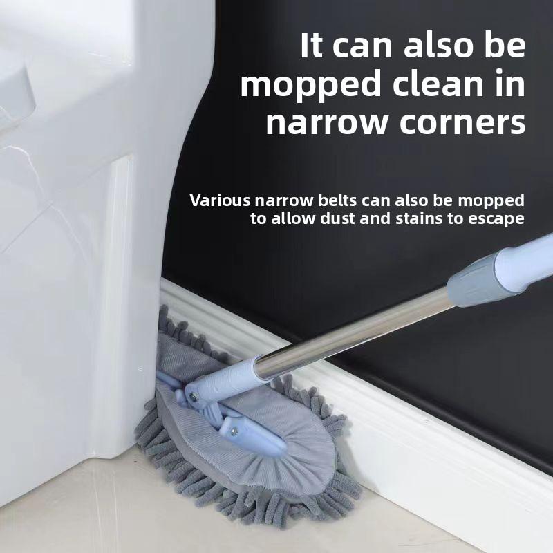 360 Degrees Rotateable Multi Functional Soft Silicone Head Household Mop