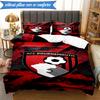 3PCS Afc Crest Bournemouth Printed Soft Bedding Set,Including 1pc Duvet Cover And 2pcs Pillowcases Perfect for Bedroom, Dormitory, Fan gift