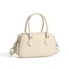 Genuine Leather High-end Hand-held Boston Bag Spring and Summer Crossbody Single-shoulder Pillow Bag Underarm Women's Bag