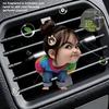 2D Flat Funny Girl Car Vent Clip Decorative Diffuser (fragrance Not Included), Car Interior Decoration, Aromatherapy Clip, Ideal for Holiday Gifts