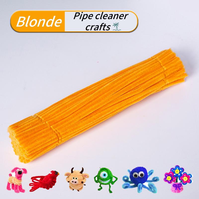 100 Pieces Pipe Cleaners Chenille Stem, Solid Color Pipe Cleaners Set for Pipe Cleaners DIY Arts Crafts Decorations