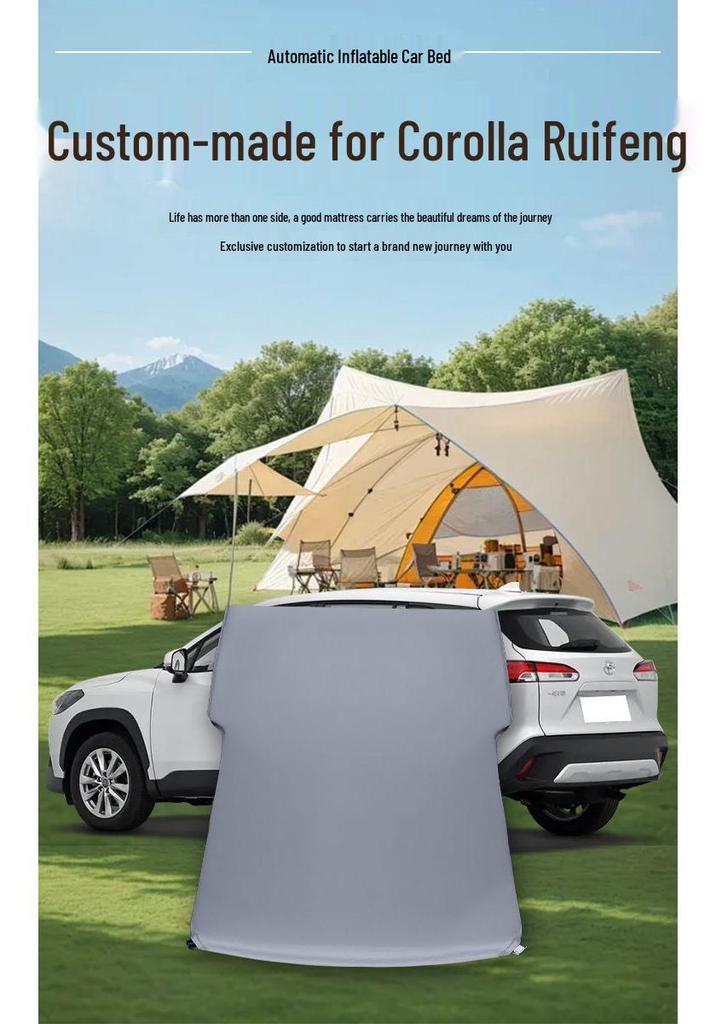 Toyota Corolla Rear Seat Inflatable Mattress for Trunk - Sleeping Bed Modification