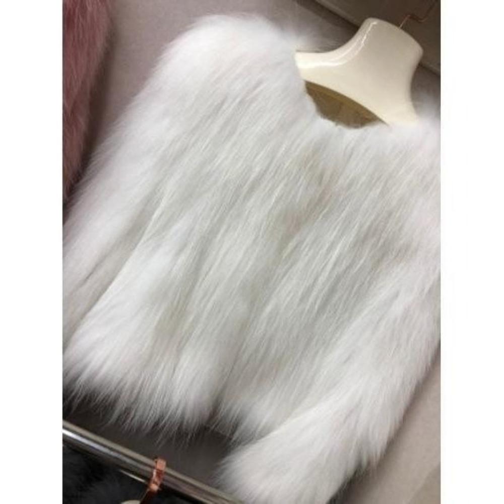 Autumn and Winter New Imitation Fox Fur Coat Female Young Small Short Slim-fitting Encrypted Padded Wool Coat